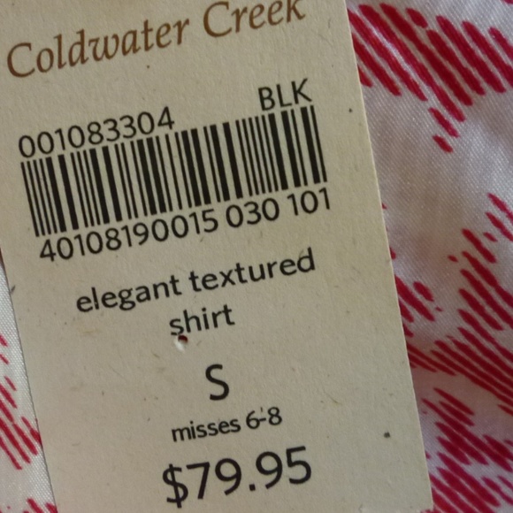 Coldwater Creek – Elegant Textured Blouse NWT - Picture 8 of 8